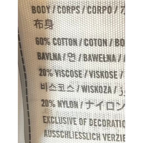 Hollister Cotton Blend Blue Cropped Cardigan, Mushrooms, Flowers, Size S - Picture 10 of 14